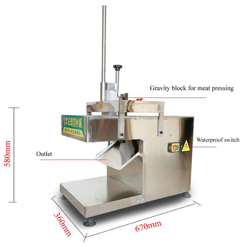 Description Picture 3 of itemHot pot frozen meat slicing machine pork lamb cow beef mutton roll slicer cutting machine