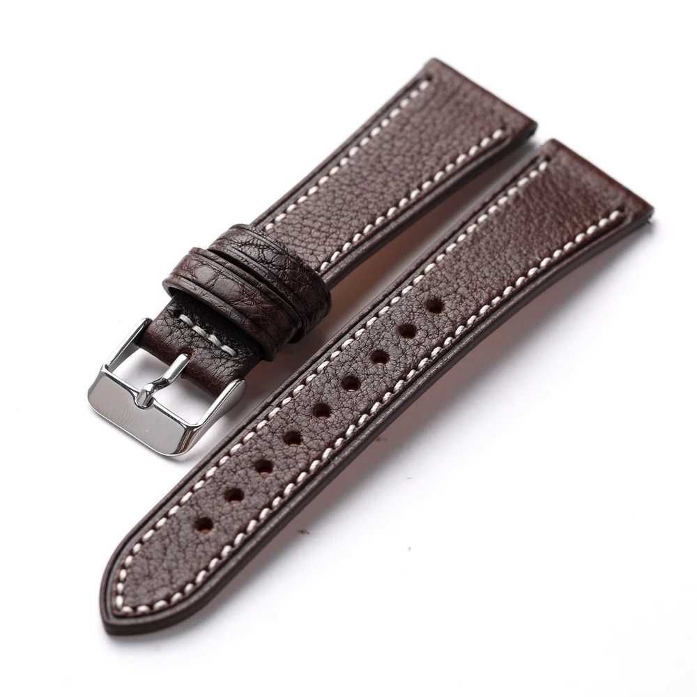 Braun Silber Buckle-22mm