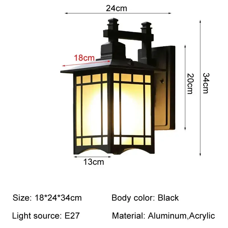 No E27 bulb Black