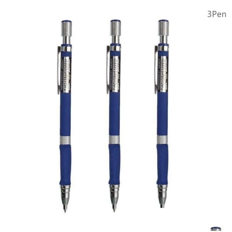 3pcs Blue Pencils