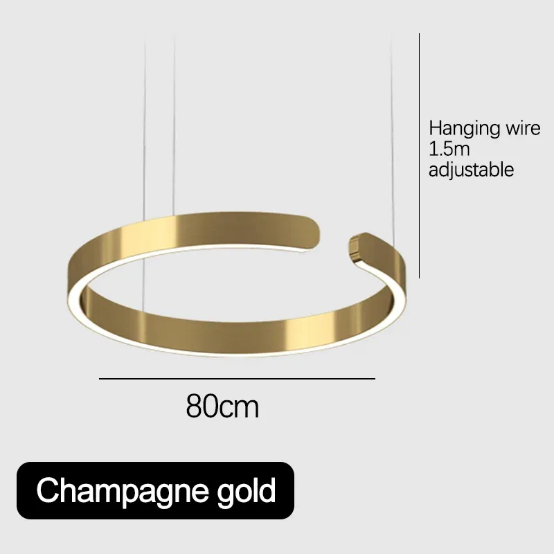 luce fredda Champagne oro D80cm