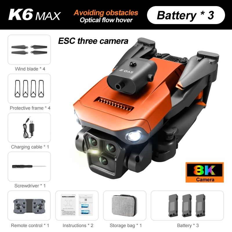 Kleur:OF 8K 3CAM GPS-3B