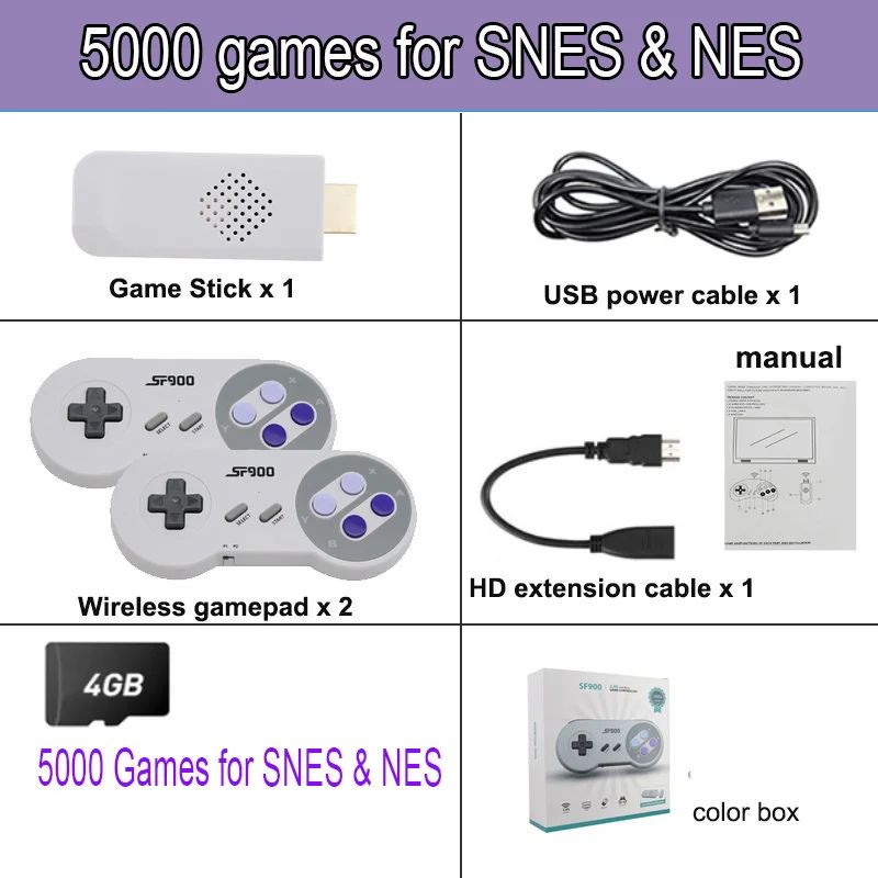 Color:5000 games with box