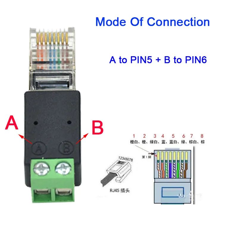 A till PIN5 B till PIN6