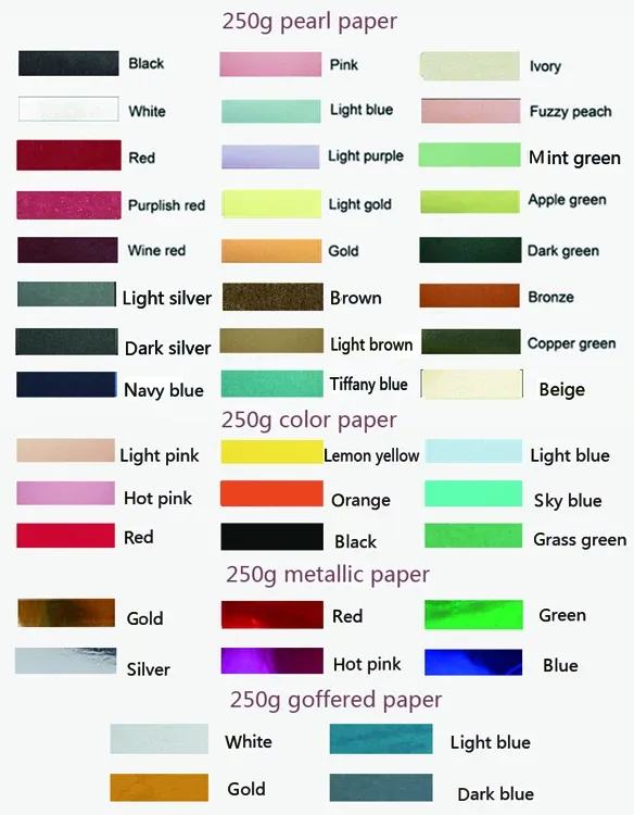 6x4x10cm color list