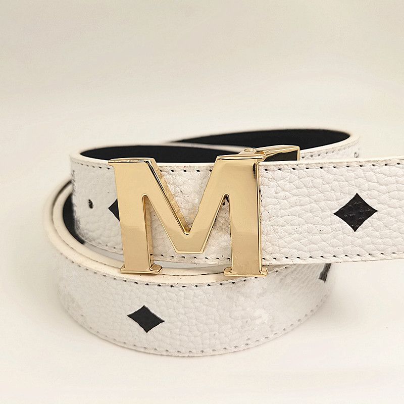 white belt + gold buckle