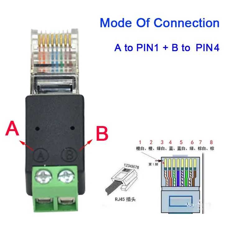 A to Pin1 B to pin4