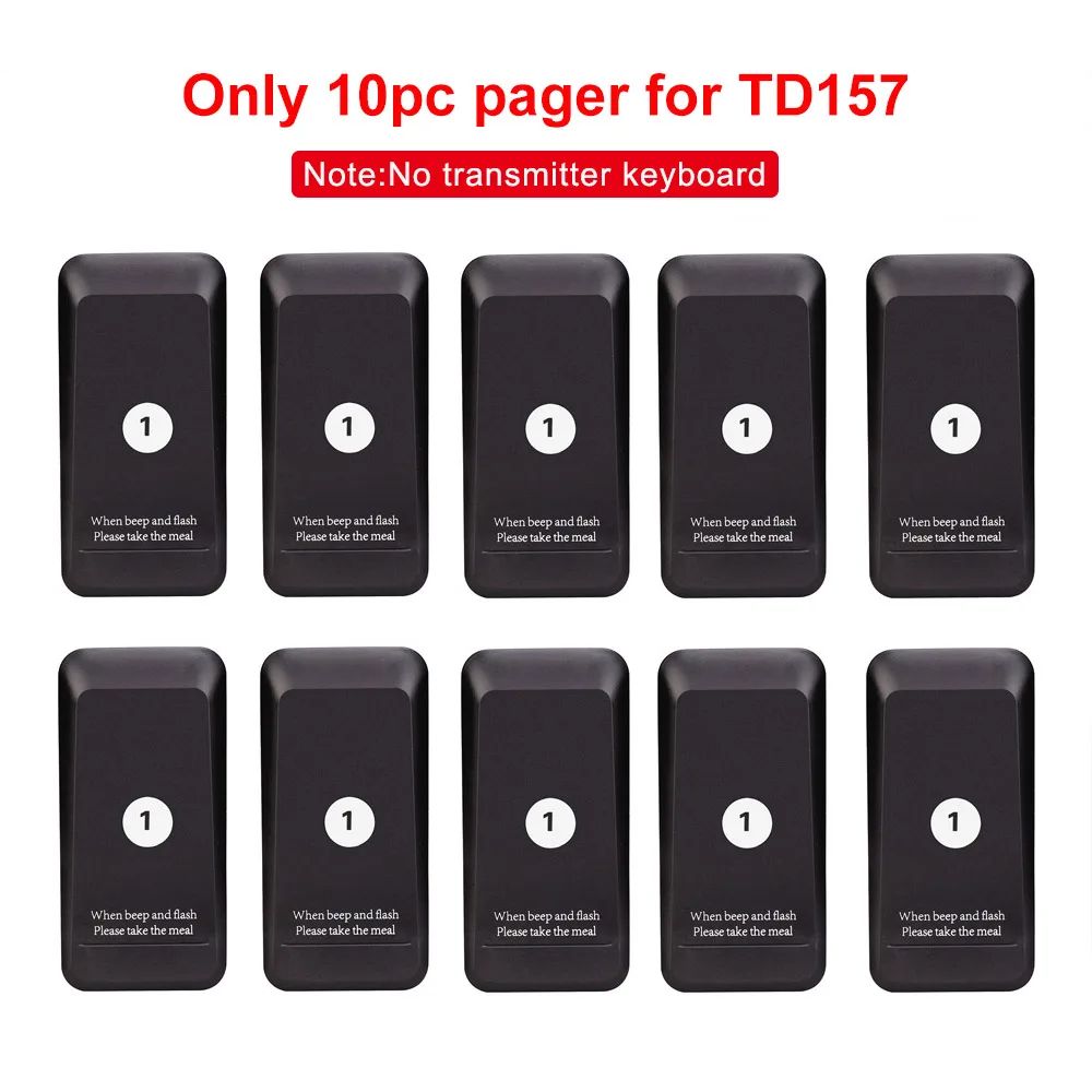 10pc Pager-Black