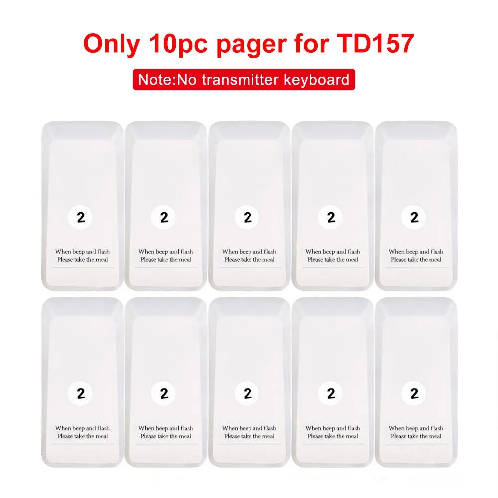 10pc Pager-White