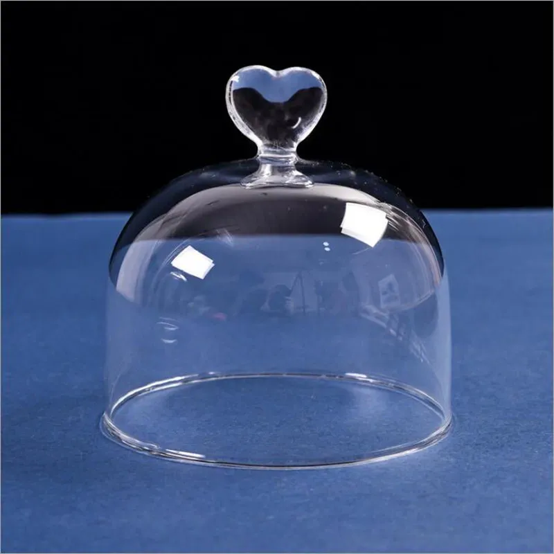 1PC Heart Glass Dome Dia 10 cm Wysokość