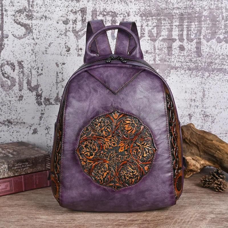 purple backpack