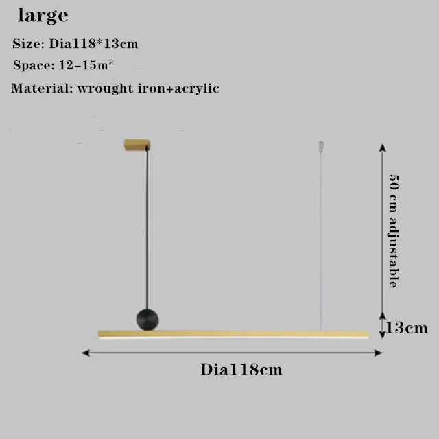 Kaltes Licht, Durchmesser 118 cm