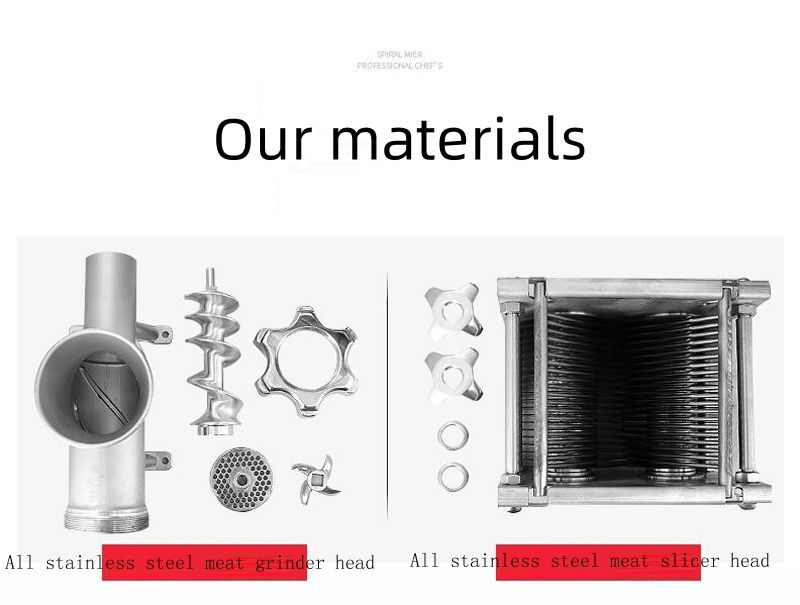 Description Picture 3 of itemNew Commercial Meat Slicer Stainless Steel Fully Automatic Shred Slicer Dicing Machine Electric Vegetable Cutter Grinder