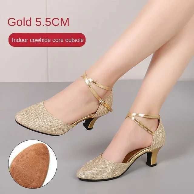 5.5cm Gold Leather