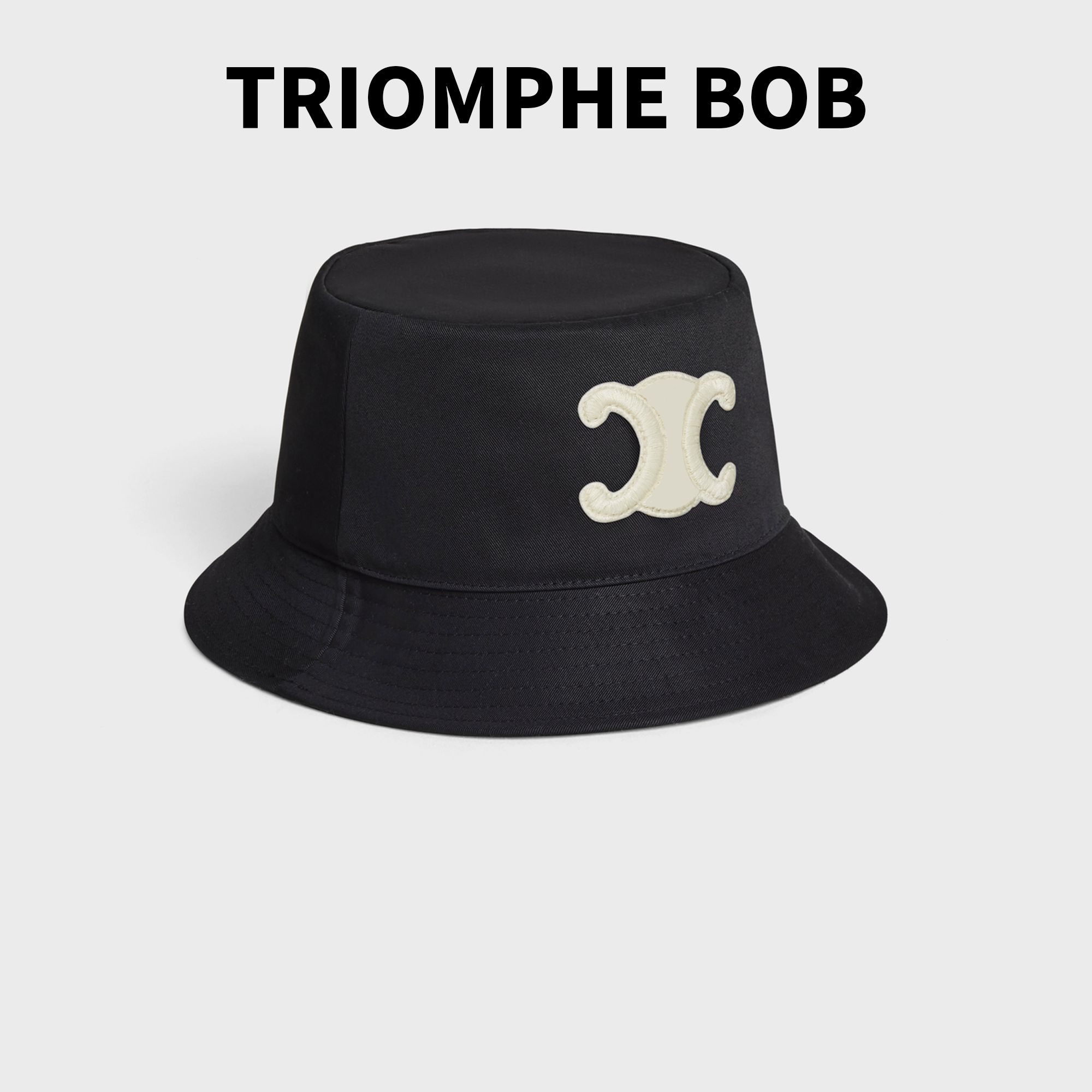 chapeau de seau noir