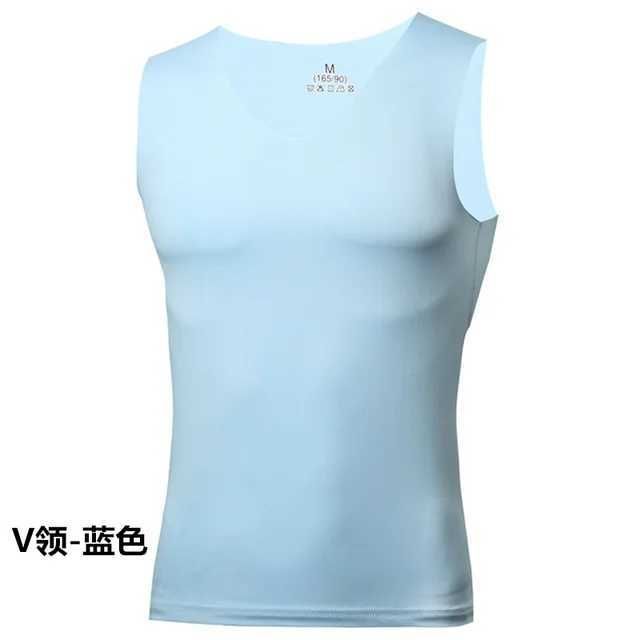 v Neck Blue