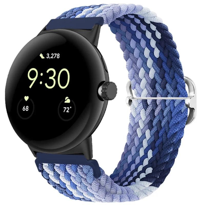 Google Pixel Watch bleu-blanc