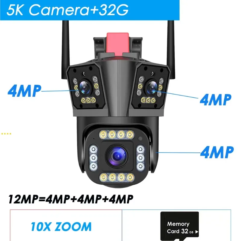 10X zoom China EU plug 5K Camera Add