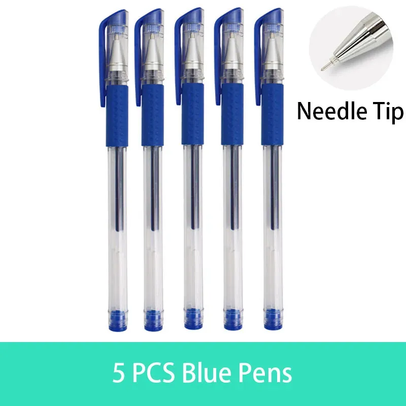 5 Blue Pens