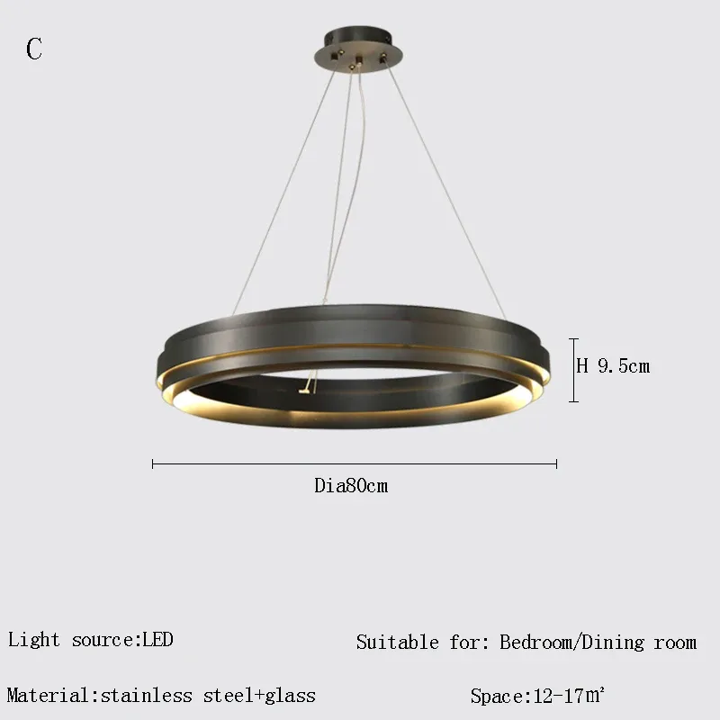 luce bianca Nero C Dia80cm