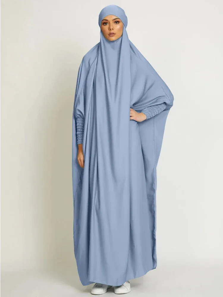 TAILLE UNIQUE Jilbab Bleu Ciel