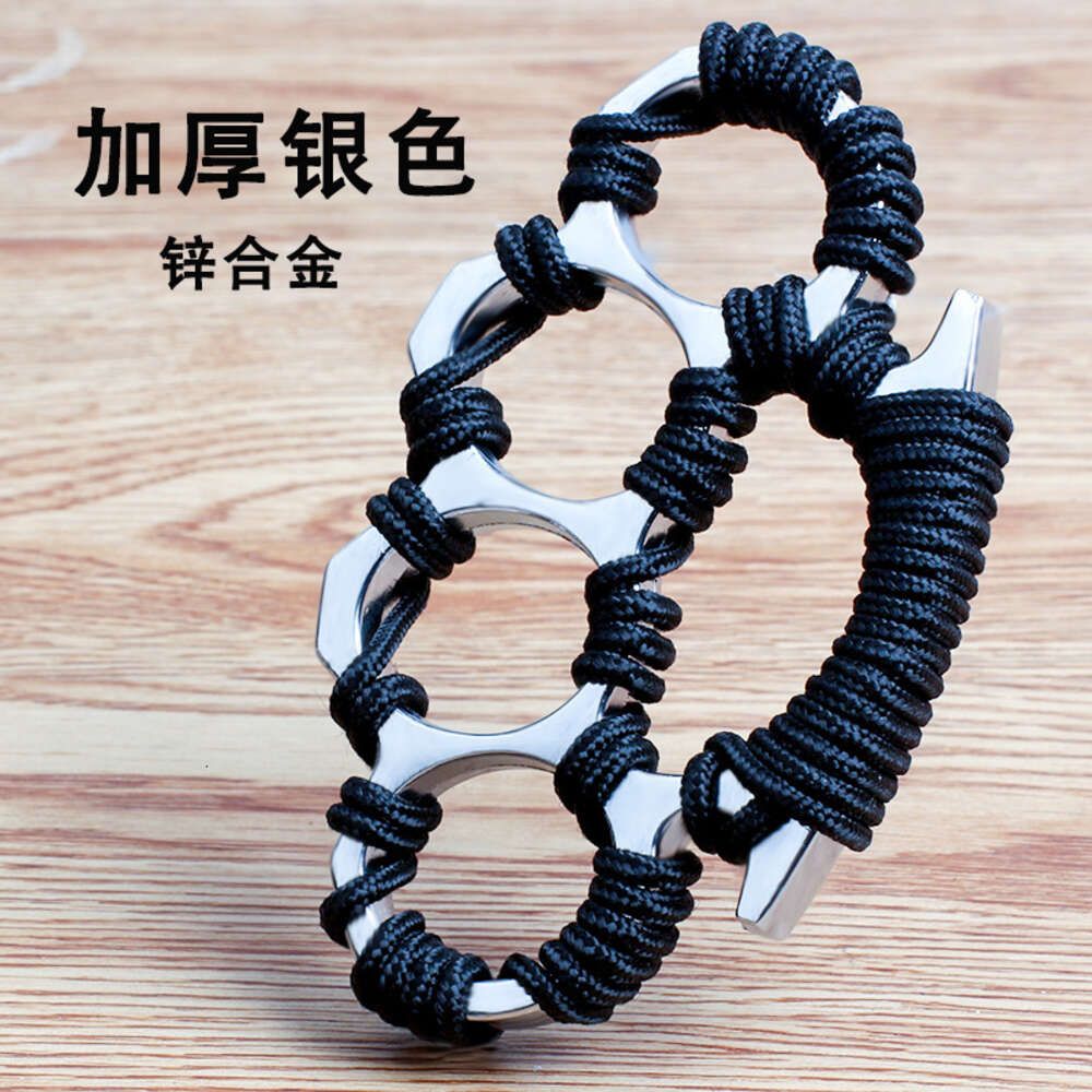 Zinc alloy thickened silver wrapped rope