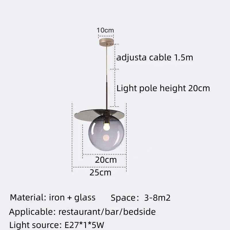 Wit Licht Rookgrijs 20cm