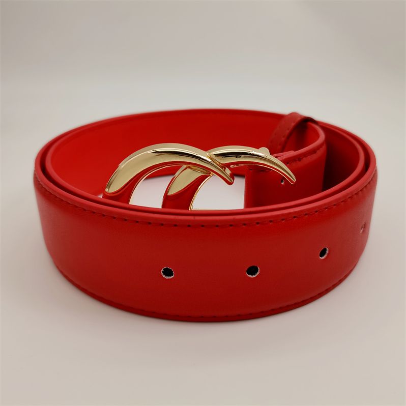 red belt + gold buckle