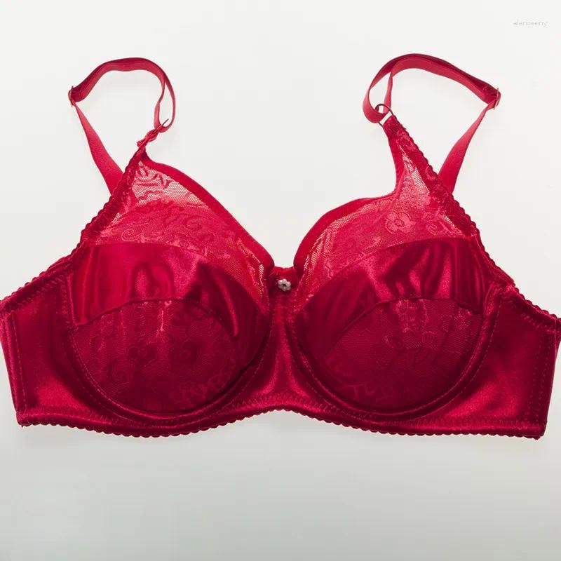 Reggiseno rosso e seno