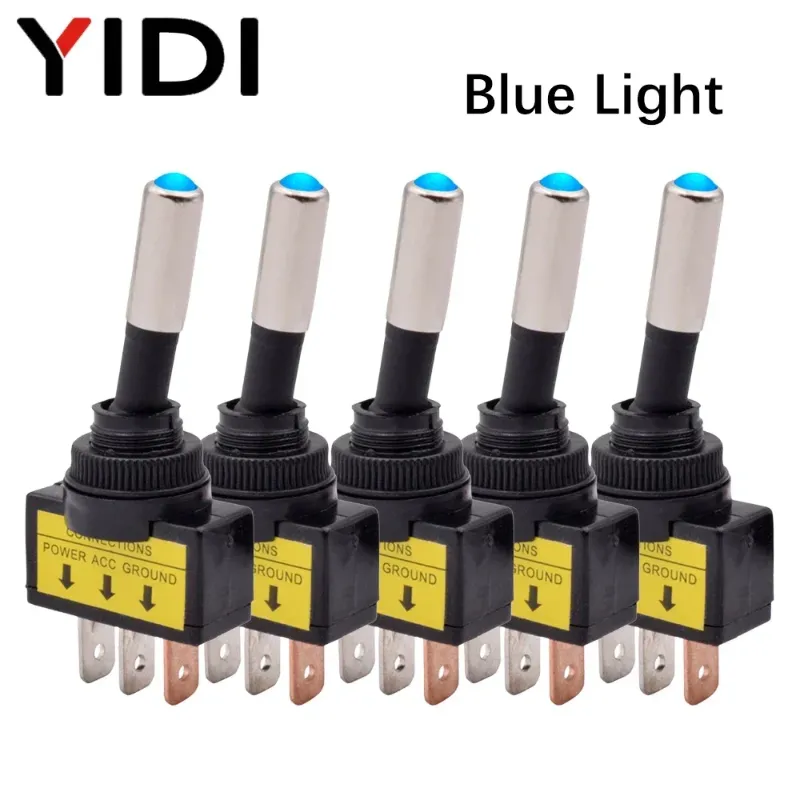 LED blu 12V 5 pezzi