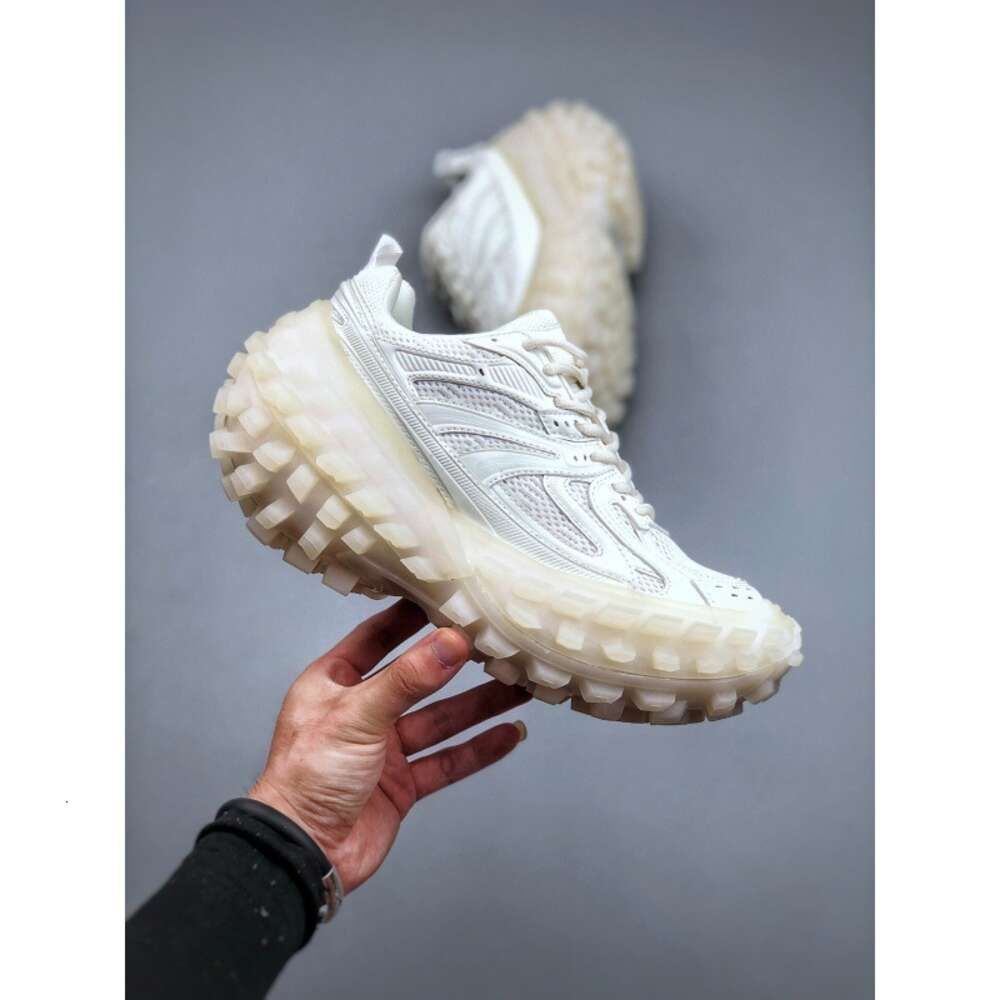 Sneakers Tire Thick Base Couple White