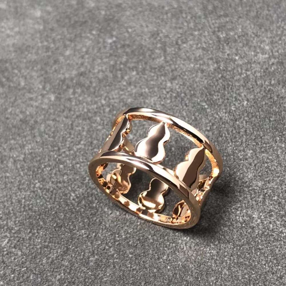 Rose Gold Hollow Bare Gourd Ring
