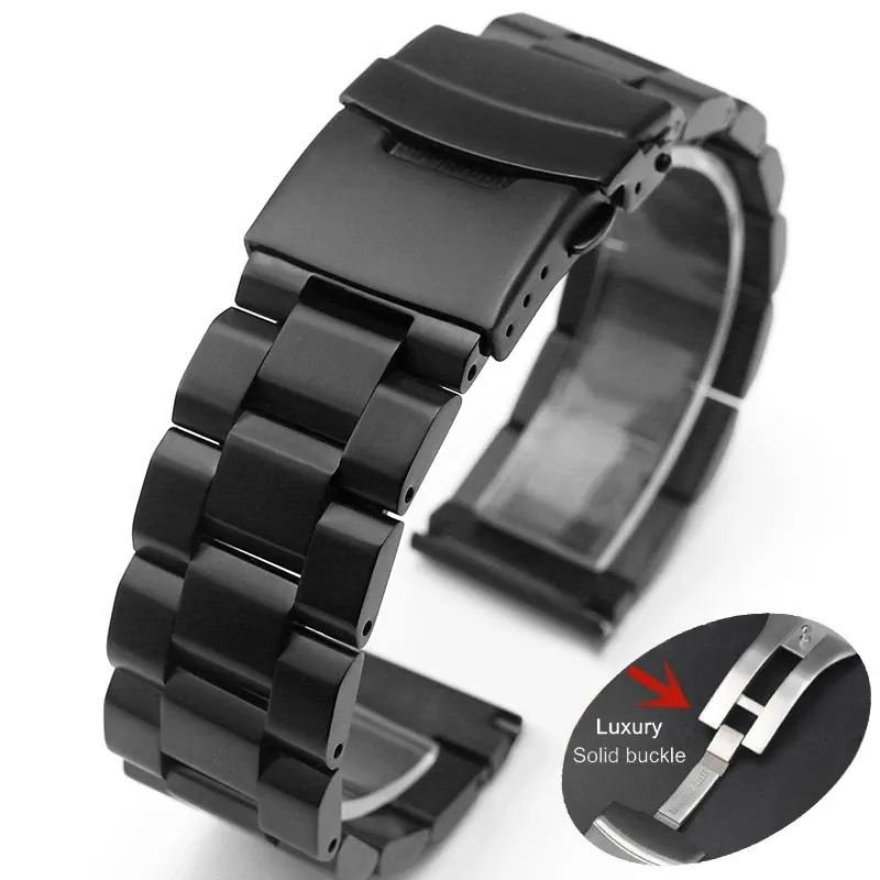 18mm Black-Solid Buckle