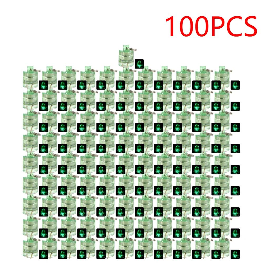 Color:100Pcs Green Light