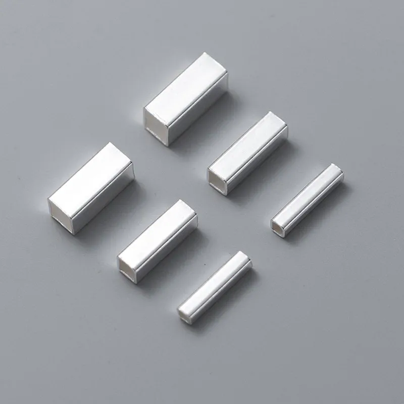 silver 5pcs 10x2mm hole1.5m