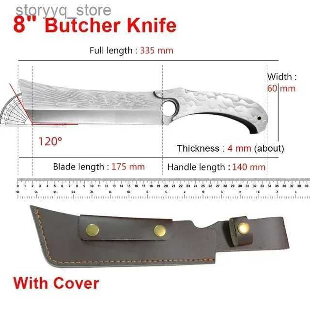 K knife Steel Handle
