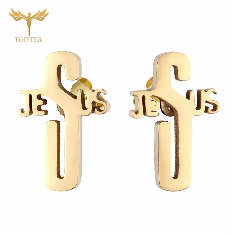 Jesus Cross Earrings