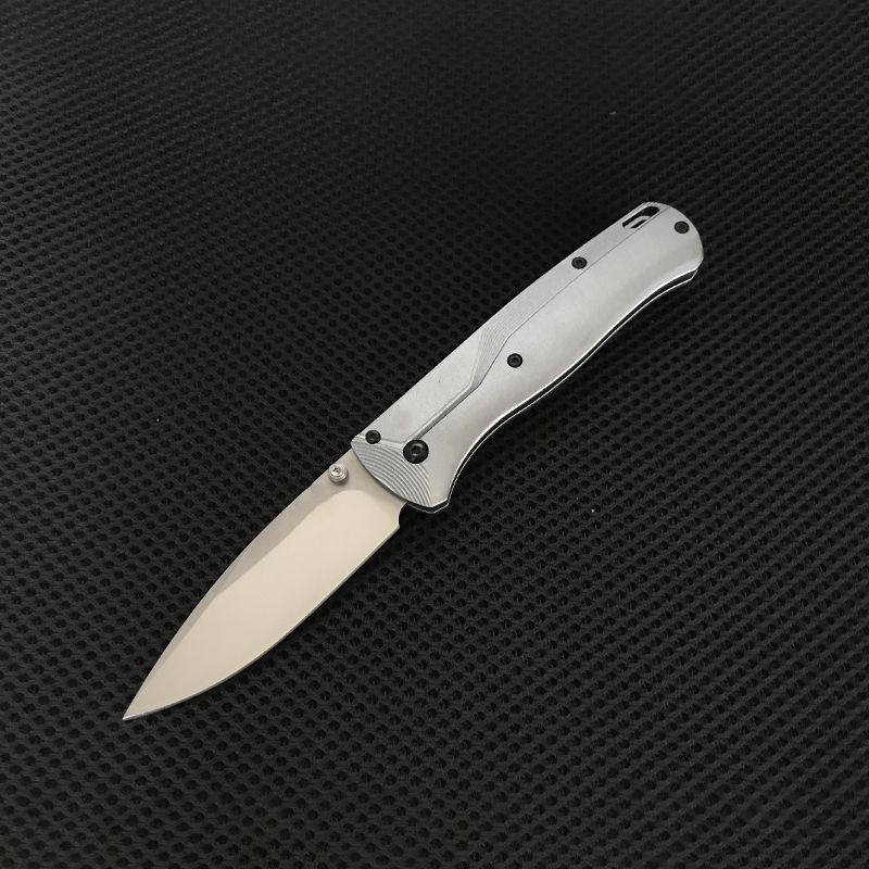 Silver handle white blade