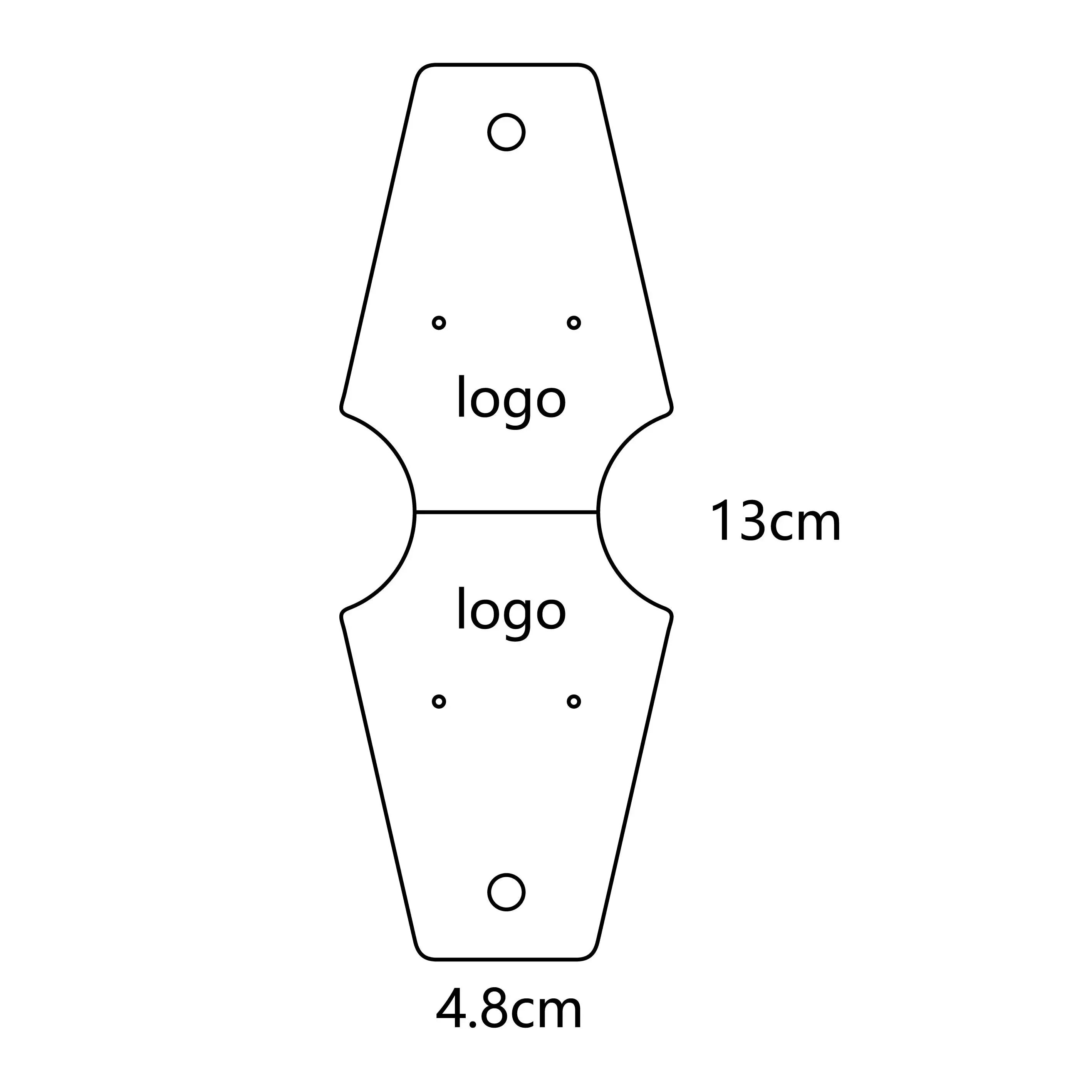 اللون المعدني: 100pcs 4.8x13cm E-1