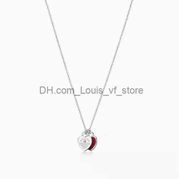 Red Double Heart Diamond-925 Silver