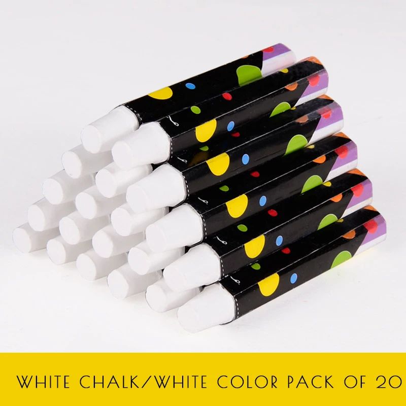 Couleur:Blanc 20 stylos