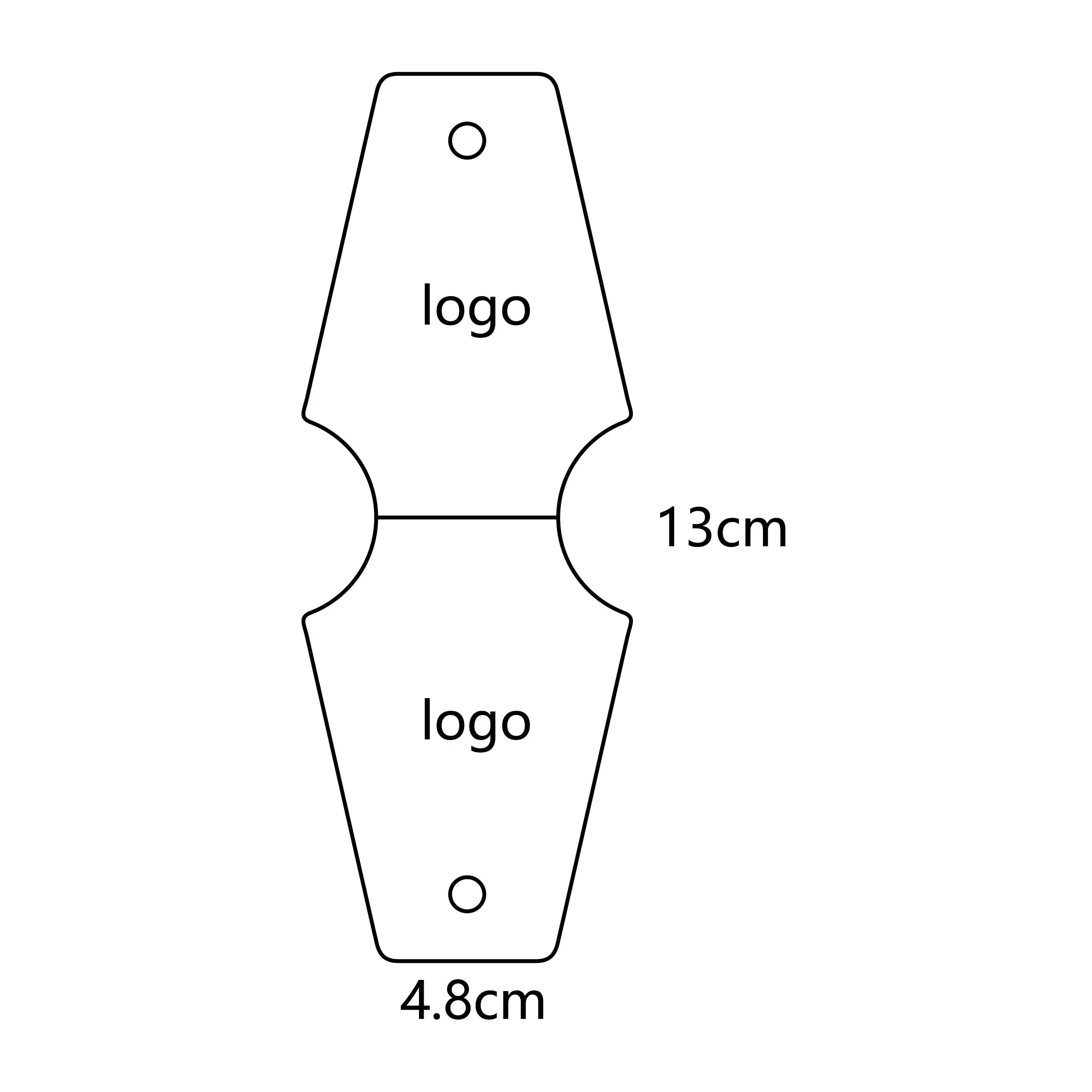 اللون المعدني: 100pcs 4.8x13cm E-2