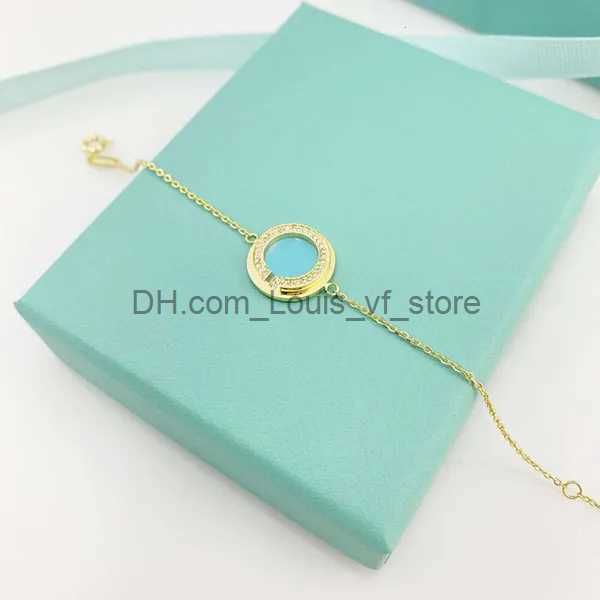 Gold. Blue Double t Bracelet. t Home