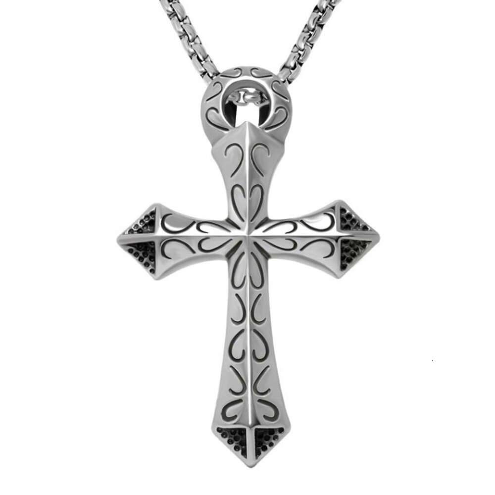 Large Cross with Stainless Steel Chain