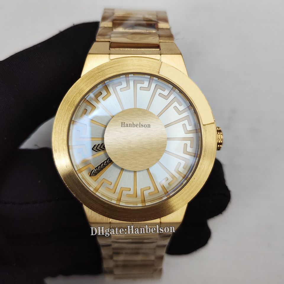 all gold white dial
