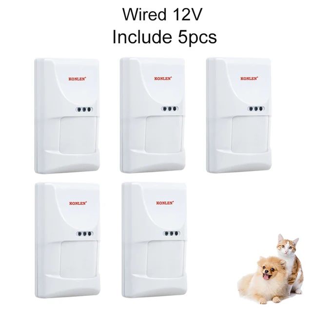 Wired 12V 5PCS