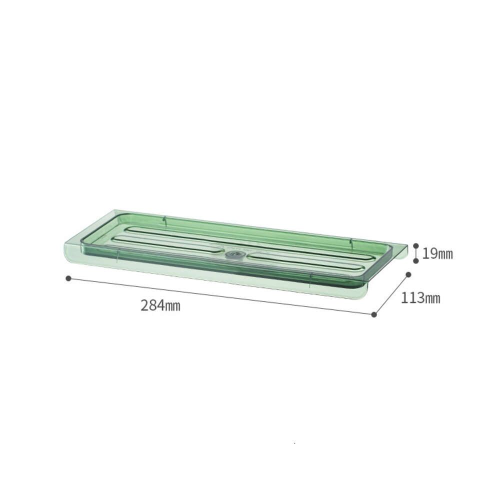 Kort transparant groen - dienblad