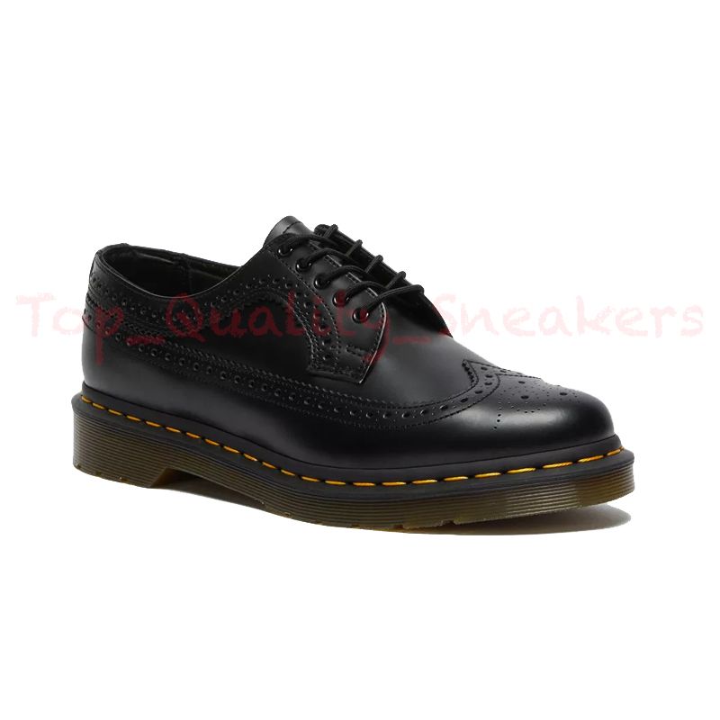 O40 Baixo 3989 Brogue de couro liso 35-45