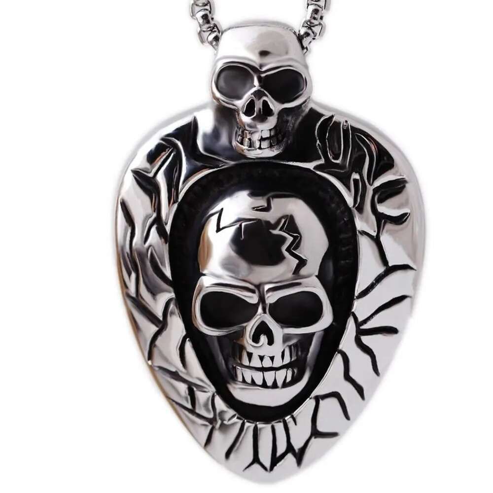 Double Eyed Skull with Stainless Steel