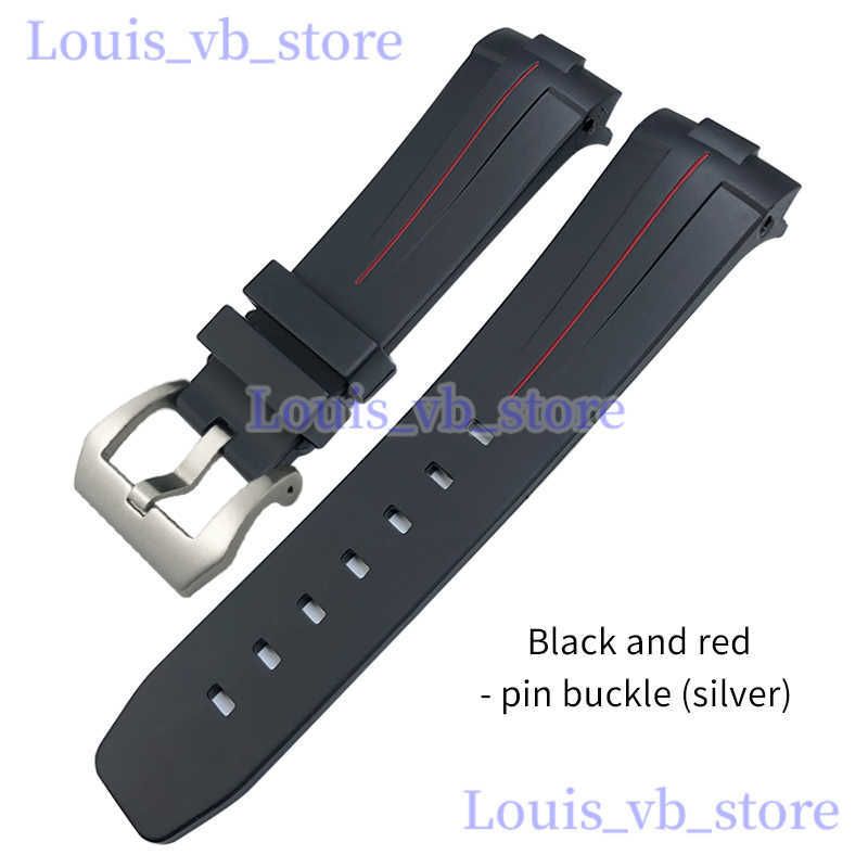 Blk-red Tang-Black Buckle-24mm